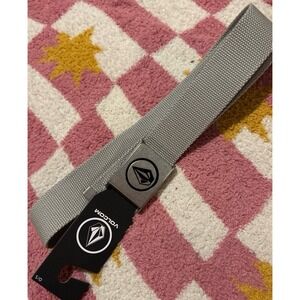 NEW Volcom Unisex Grey‎ One Size Adjustable Web Belt